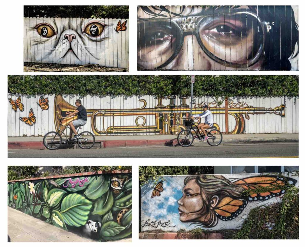 Muck Rock murals; graffiti/street art  artist from Venice Beach California